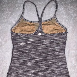 Lululemon Grey power Y tank top